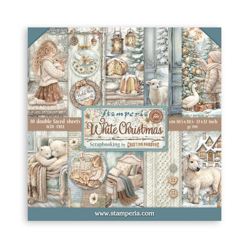Stamperia - White Christmas - 12 x 12 Paper Pad