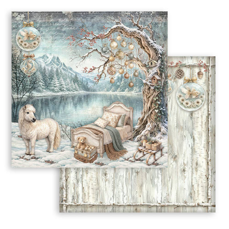 Stamperia - White Christmas - 12 x 12 Paper Pad