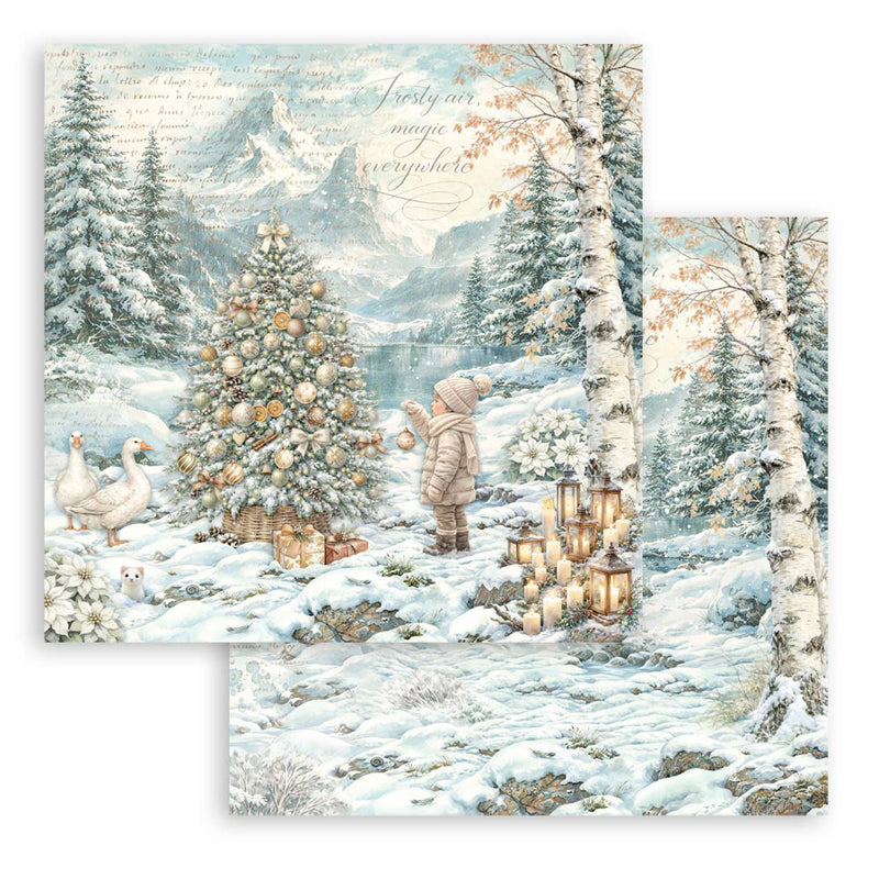 Stamperia - White Christmas - 12 x 12 Paper Pad