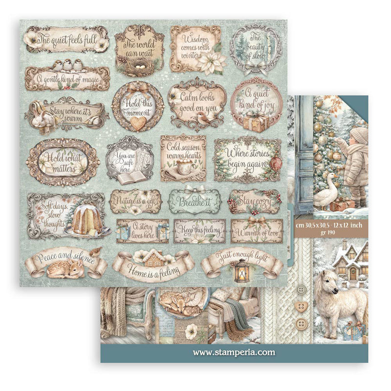 Stamperia - White Christmas - 12 x 12 Paper Pad
