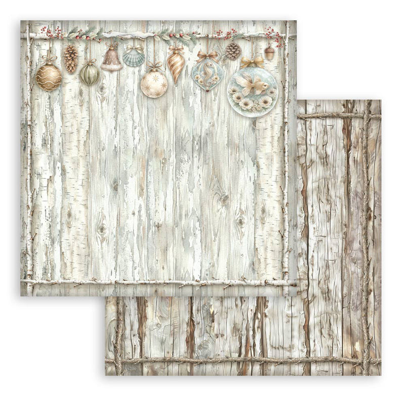 Stamperia - White Christmas - 12 x 12 Paper Pad - Backgrounds
