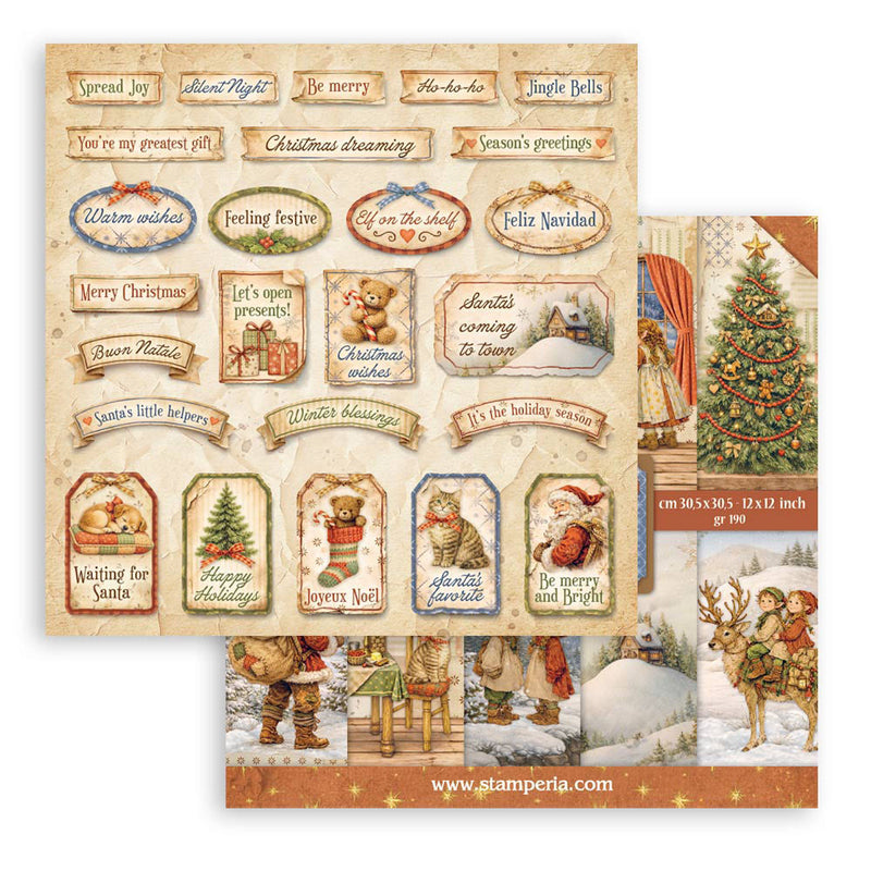 Stamperia - Silent Night - 12 x 12 Paper Pad