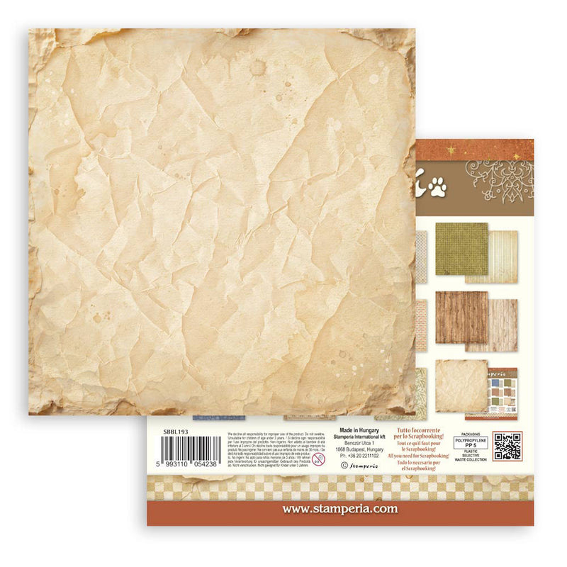Stamperia - Silent Night - 12 x 12 Paper Pad - Backgrounds