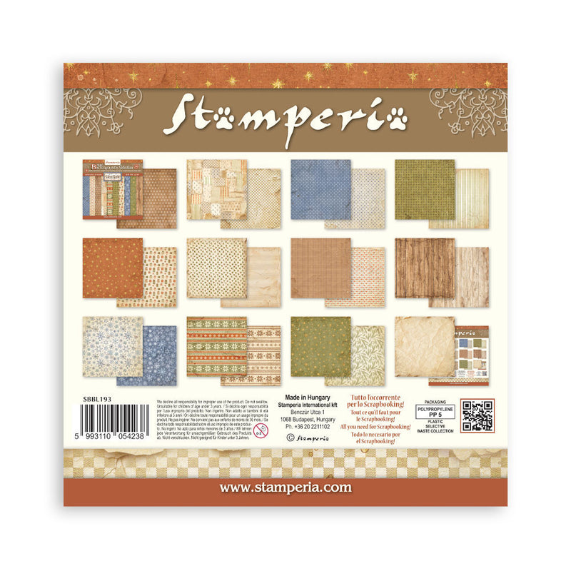 Stamperia - Silent Night - 12 x 12 Paper Pad - Backgrounds