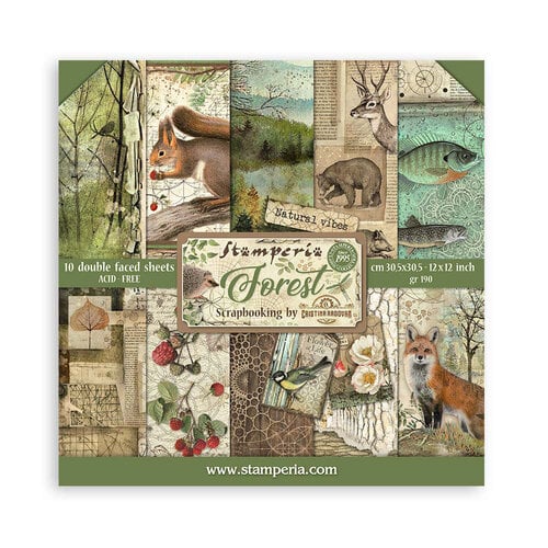 Stamperia - Forest Collection - 12 x 12 Paper Pad