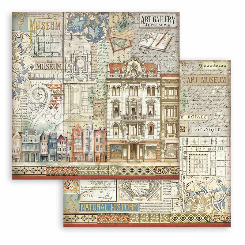 Stamperia - Art of Travelling Collection - 12 x 12 Paper Pad