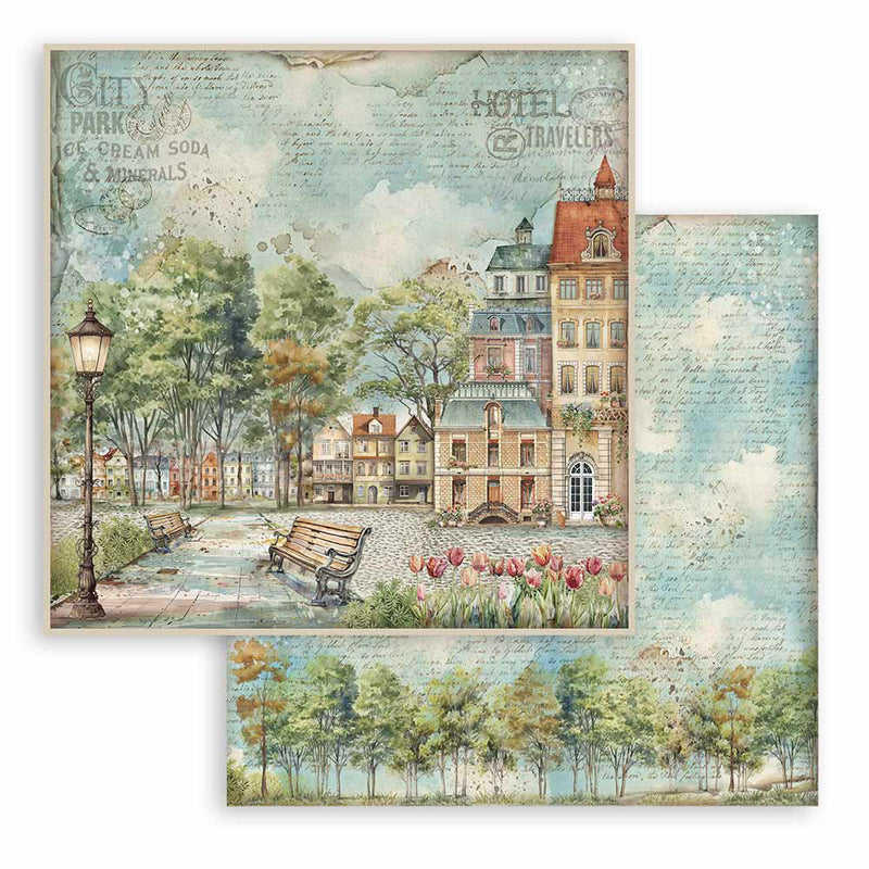 Stamperia - Art of Travelling Collection - 12 x 12 Paper Pad