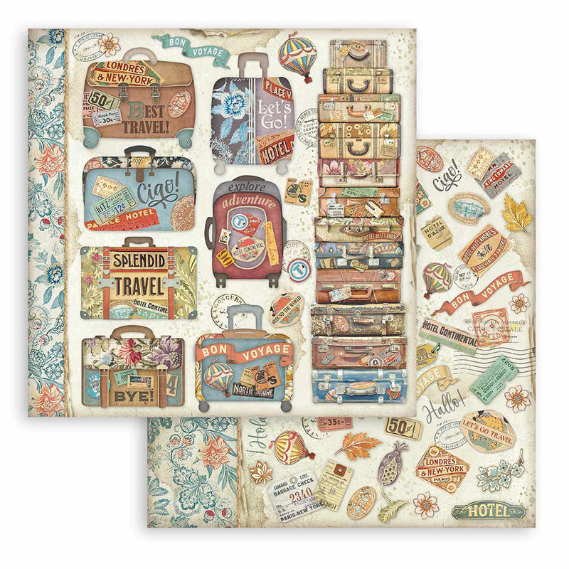 Stamperia - Art of Travelling Collection - 12 x 12 Paper Pad