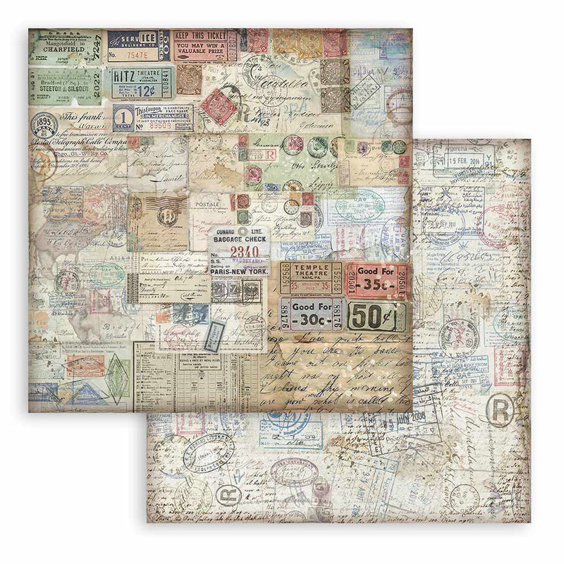 Stamperia - Art of Travelling Collection - 12 x 12 Paper Pad