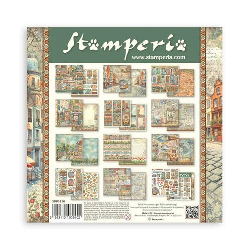 Stamperia - Art of Travelling Collection - 8 x 8 Paper Pad