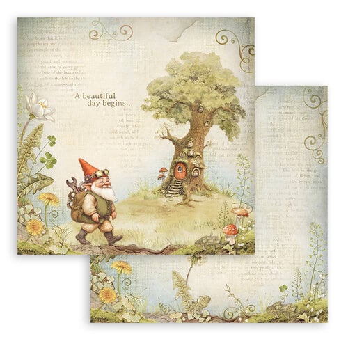 Stamperia - Hidden Grove Collection - 12 x 12 Paper Pad