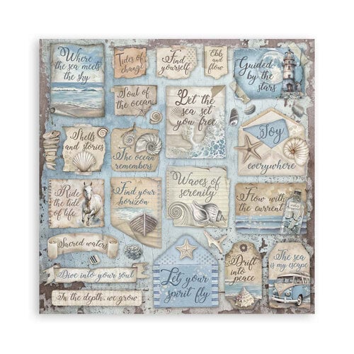 Stamperia - Silent Sea Collection - 12 x 12 Paper Pad