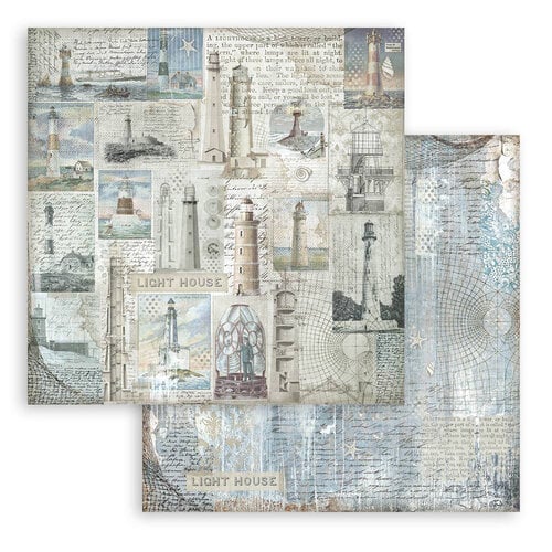 Stamperia - Silent Sea Collection - 12 x 12 Paper Pad - Backgrounds