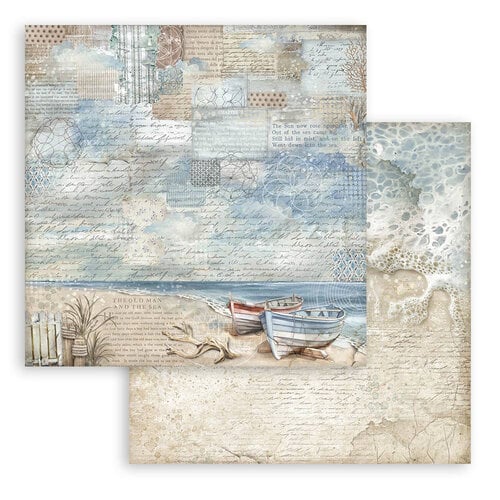 Stamperia - Silent Sea Collection - 12 x 12 Paper Pad - Backgrounds