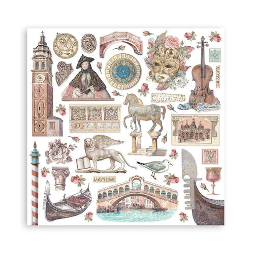 Stamperia - Venice City of Art Collection - 12 x 12 Paper Pad