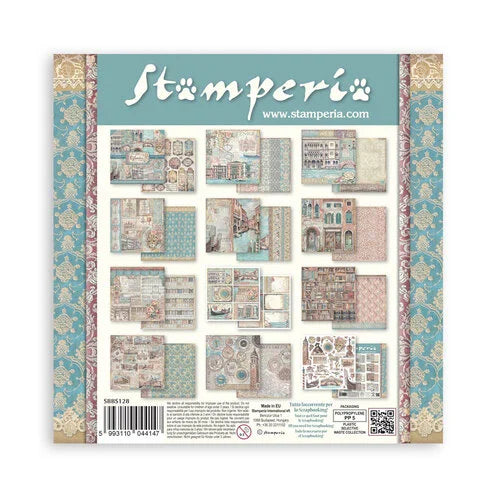 Stamperia - Venice City of Art Collection - 8 x 8 Paper Pad
