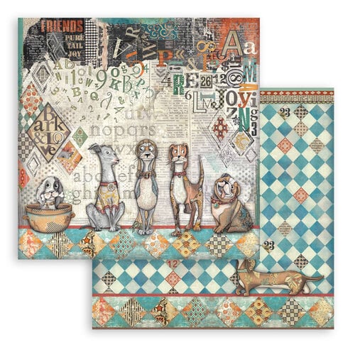 Stamperia - Furry Friends - 12 x 12 Paper Pad