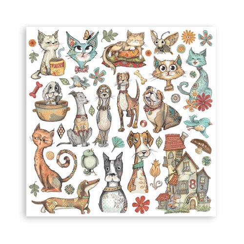 Stamperia - Furry Friends - 12 x 12 Paper Pad