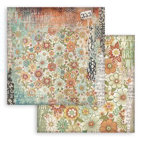 Stamperia - Furry Friends - 12 x 12 Paper Pad - Backgrounds