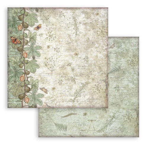 Stamperia - Herbarium Silvae - 8 x 8 Paper Pad - Backgrounds