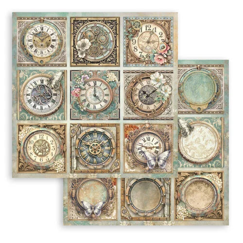 Stamperia - Gardens Of Time - 8 x 8 Paper Pad