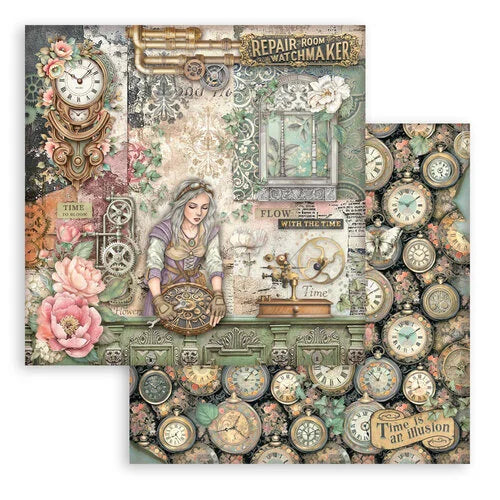 Stamperia - Gardens Of Time - 8 x 8 Paper Pad