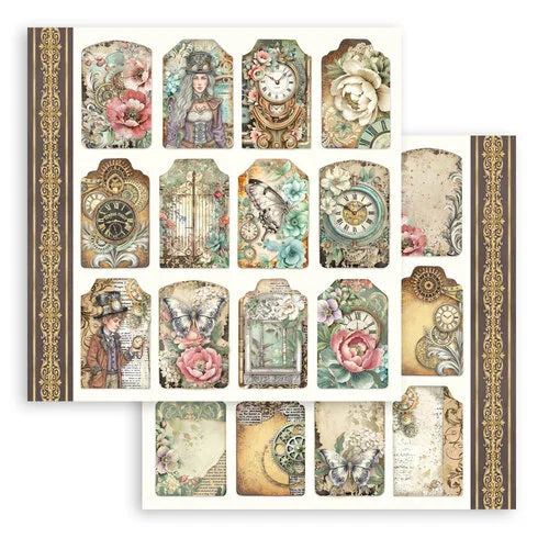 Stamperia - Gardens Of Time - 8 x 8 Paper Pad