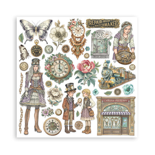 Stamperia - Gardens Of Time - 8 x 8 Paper Pad