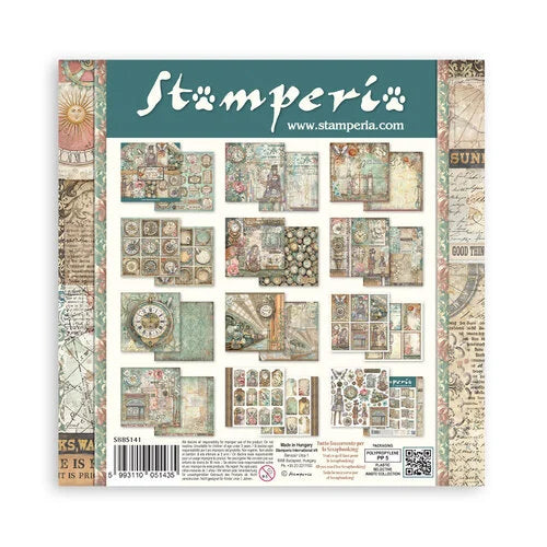 Stamperia - Gardens Of Time - 8 x 8 Paper Pad