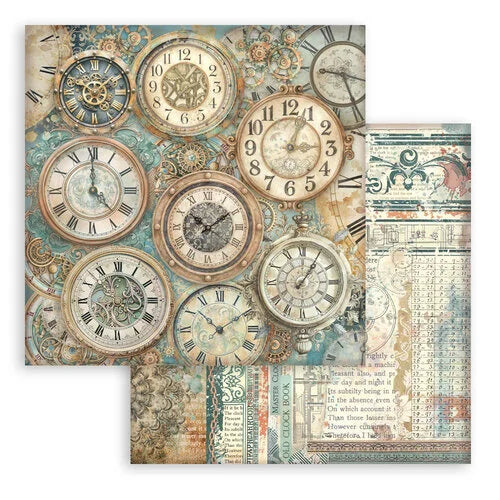 Stamperia - Gardens Of Time - 8 x 8 Paper Pad - Backgrounds