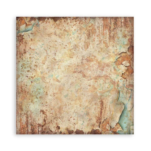 Stamperia - Gardens Of Time - 8 x 8 Paper Pad - Backgrounds