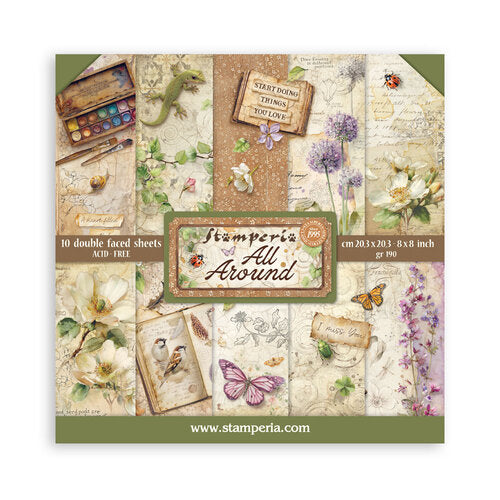 Stamperia - All Around - 8 x 8 Paper Pad