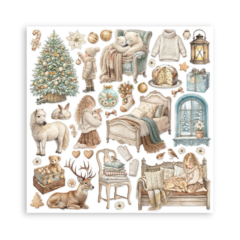 Stamperia - White Christmas - 8 x 8 Paper Pad