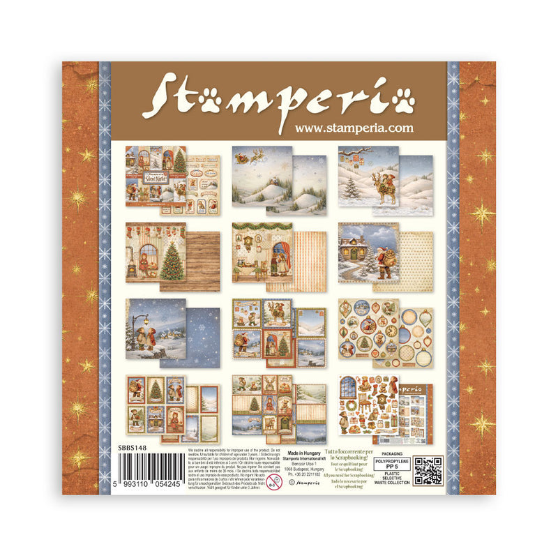 Stamperia - Silent Night - 8 x 8 Paper Pad
