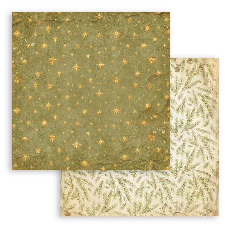 Stamperia - Silent Night - 8 x 8 Paper Pad - Backgrounds