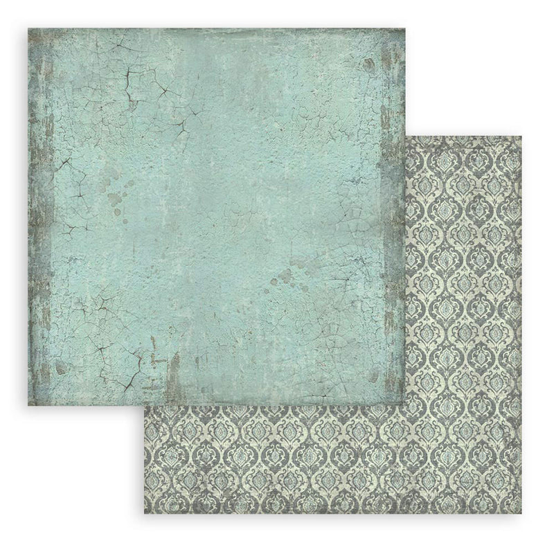 Stamperia - Voyages Fantastiques Collection - 8 x 8 Paper Pad - Backgrounds