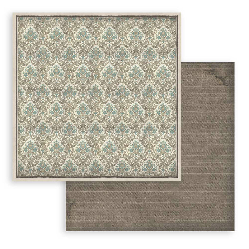 Stamperia - Voyages Fantastiques Collection - 8 x 8 Paper Pad - Backgrounds