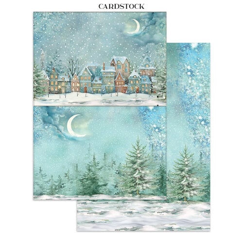 Stamperia - Alice In Christmas Collection - Junk Journal - Stickers, Cut-outs, and Backgrounds