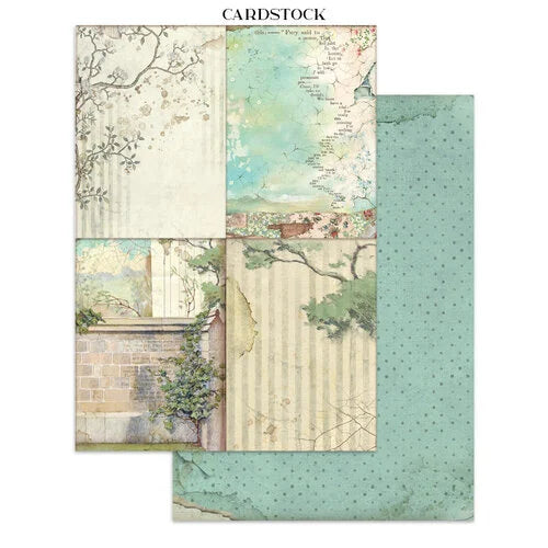 Stamperia - Alice In Christmas Collection - Junk Journal - Stickers, Cut-outs, and Backgrounds