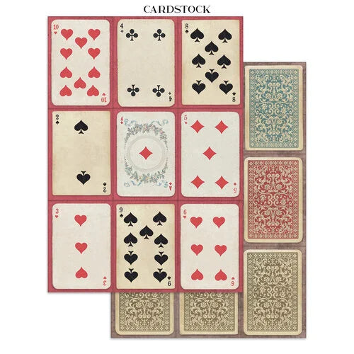 Stamperia - Alice In Christmas Collection - Junk Journal - Stickers, Cut-outs, and Backgrounds