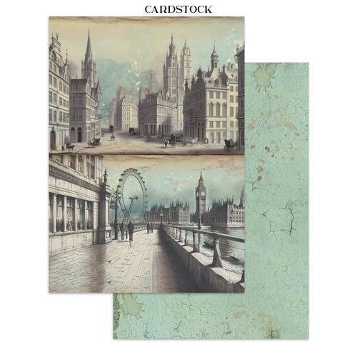 Stamperia - Voyage Fantastique - Junk Journal - Stickers, Cut-outs, and Backgrounds