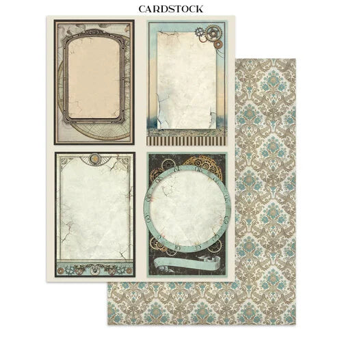 Stamperia - Voyage Fantastique - Junk Journal - Stickers, Cut-outs, and Backgrounds