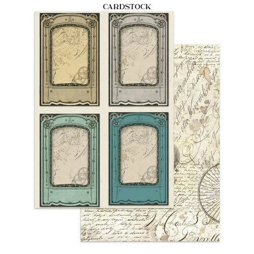 Stamperia - Voyage Fantastique - Junk Journal - Stickers, Cut-outs, and Backgrounds