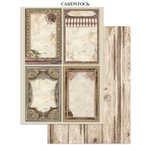 Stamperia - Coffee And Chocolate - Junk Journal - Stickers, Cut-outs, and Backgrounds