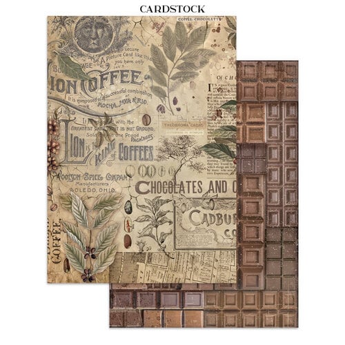 Stamperia - Coffee And Chocolate - Junk Journal - Stickers, Cut-outs, and Backgrounds