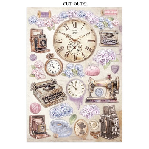 Stamperia - Quiet Days - Junk Journal - Stickers, Cut-outs, and Backgrounds