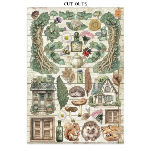 Stamperia - Herbarium Silvae - Junk Journal - Stickers, Cut-outs, and Backgrounds (Copy)