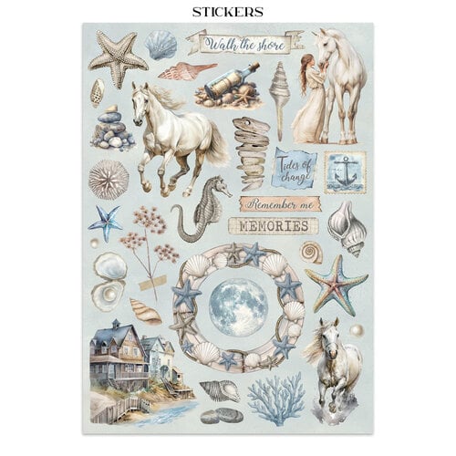 Stamperia - Silent Sea - Junk Journal - Stickers, Cut-outs, and Backgrounds