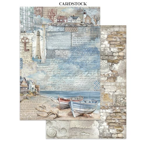 Stamperia - Silent Sea - Junk Journal - Stickers, Cut-outs, and Backgrounds