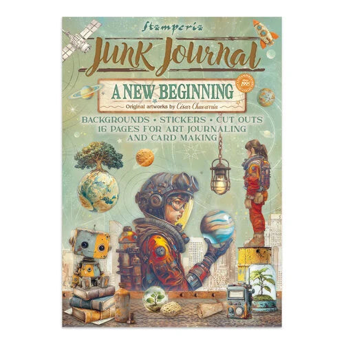 Stamperia - A New Beginning - Junk Journal - Stickers, Cut-outs, and Backgrounds